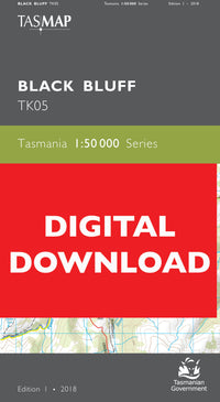 Cover of digital Black Bluff TK05 1:50 000 Series map