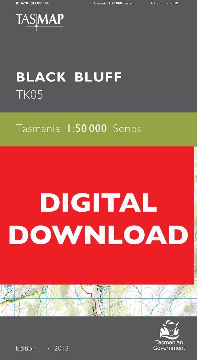 Cover of digital Black Bluff TK05 1:50 000 Series map