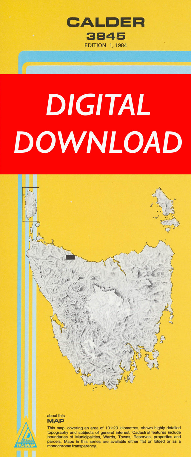 Cover of digital Calder 3845 1:25 000 map