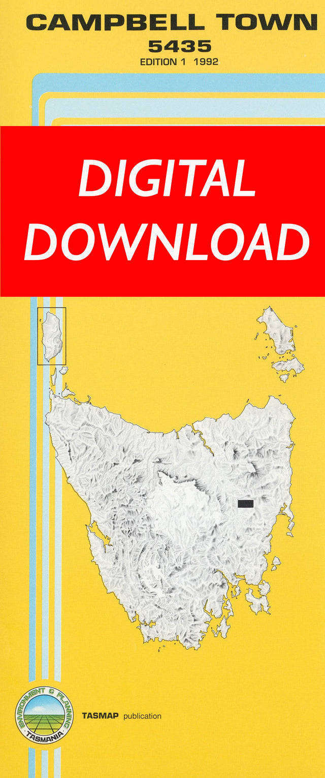 Cover of digital Campbell Town 5435 1:25 000 map