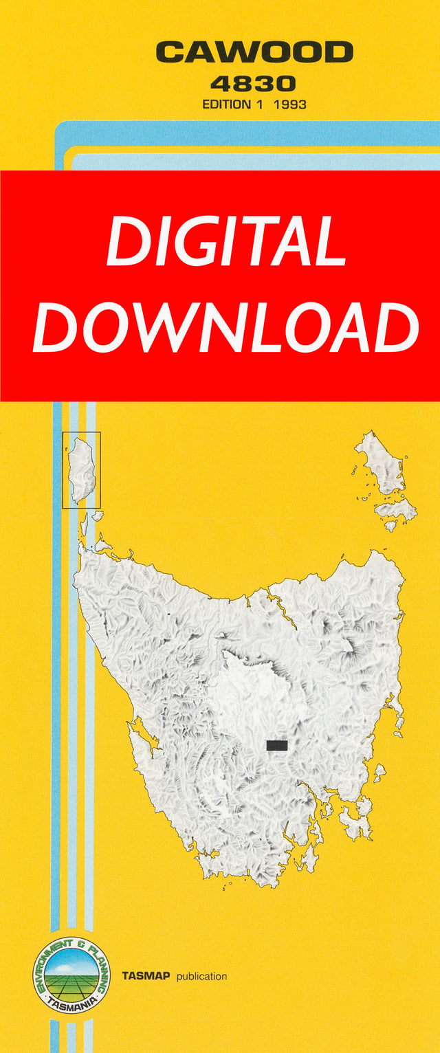 Cover of digital Cawood 4830 1:25 000 map