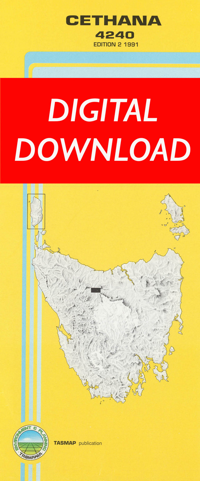 Cover of digital Cethana 4240 1:25 000 map