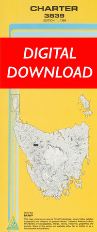 Cover of digital Charter 3839 1:25 000 map