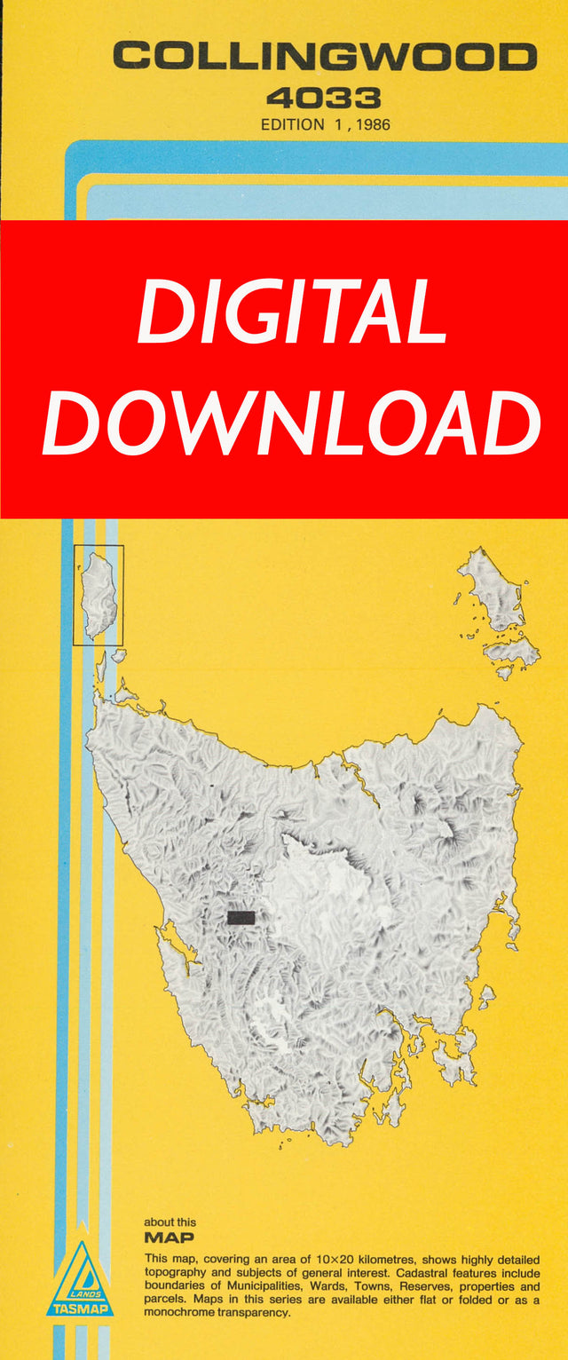 Cover of digital Collingwood 4033 1:25 000 map