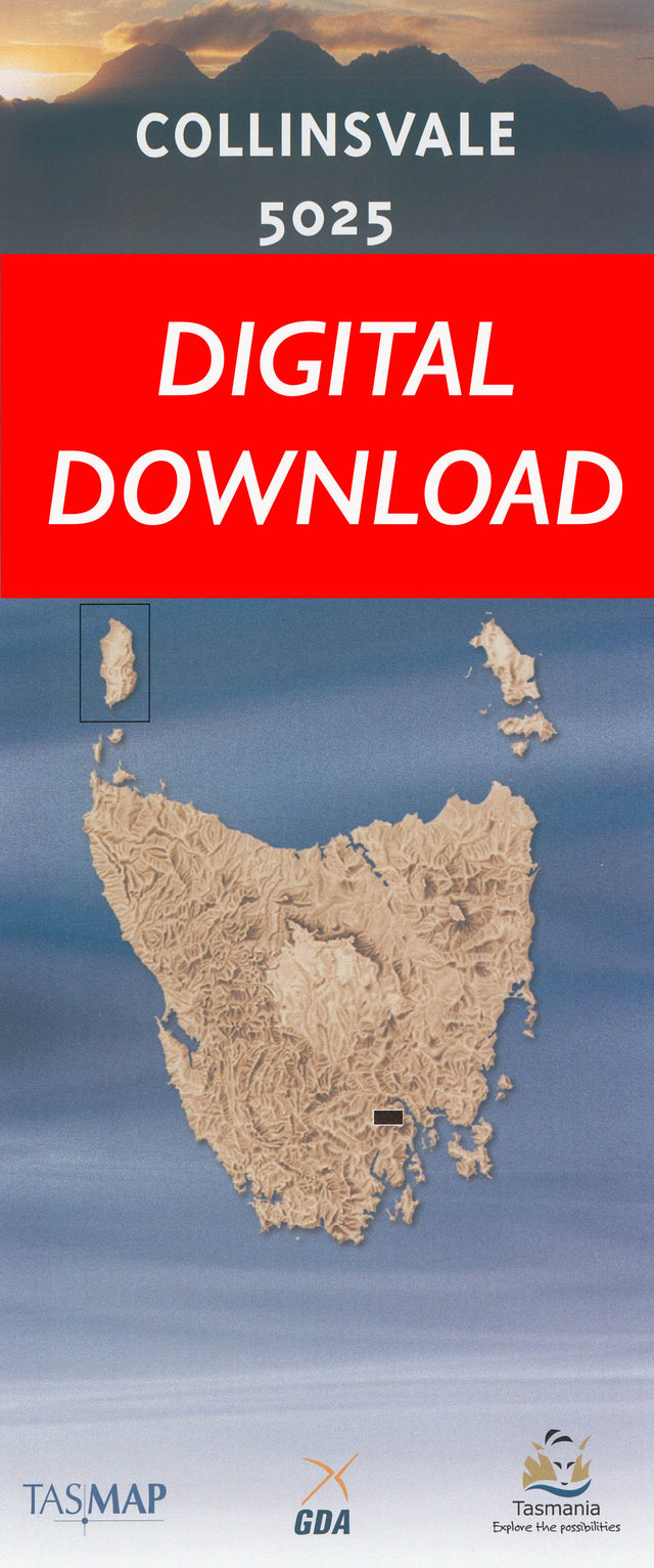 Cover of digital Collinsvale 5025 1:25 000 map