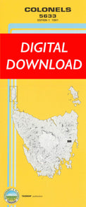 Cover of digital Colonel 5633 1:25 000 map