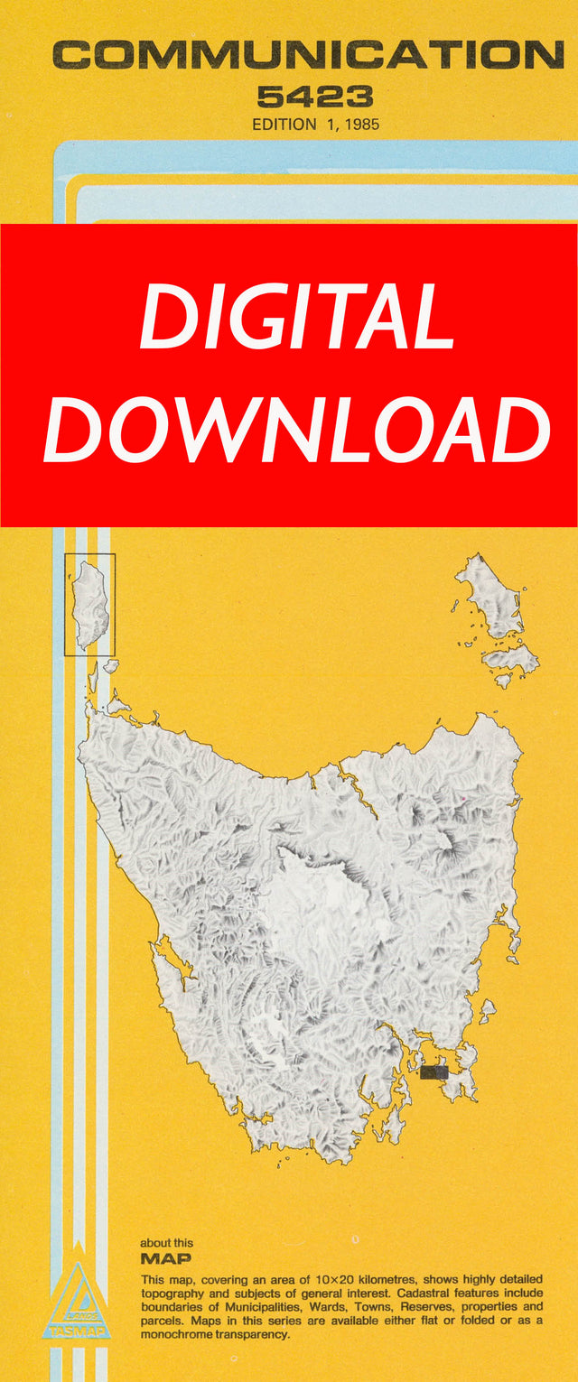Cover of digital Communication 5423 1:25 000 map