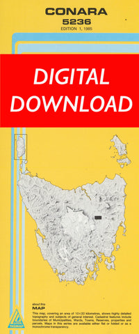 Cover of digital Conara 5236 1:25 000 map