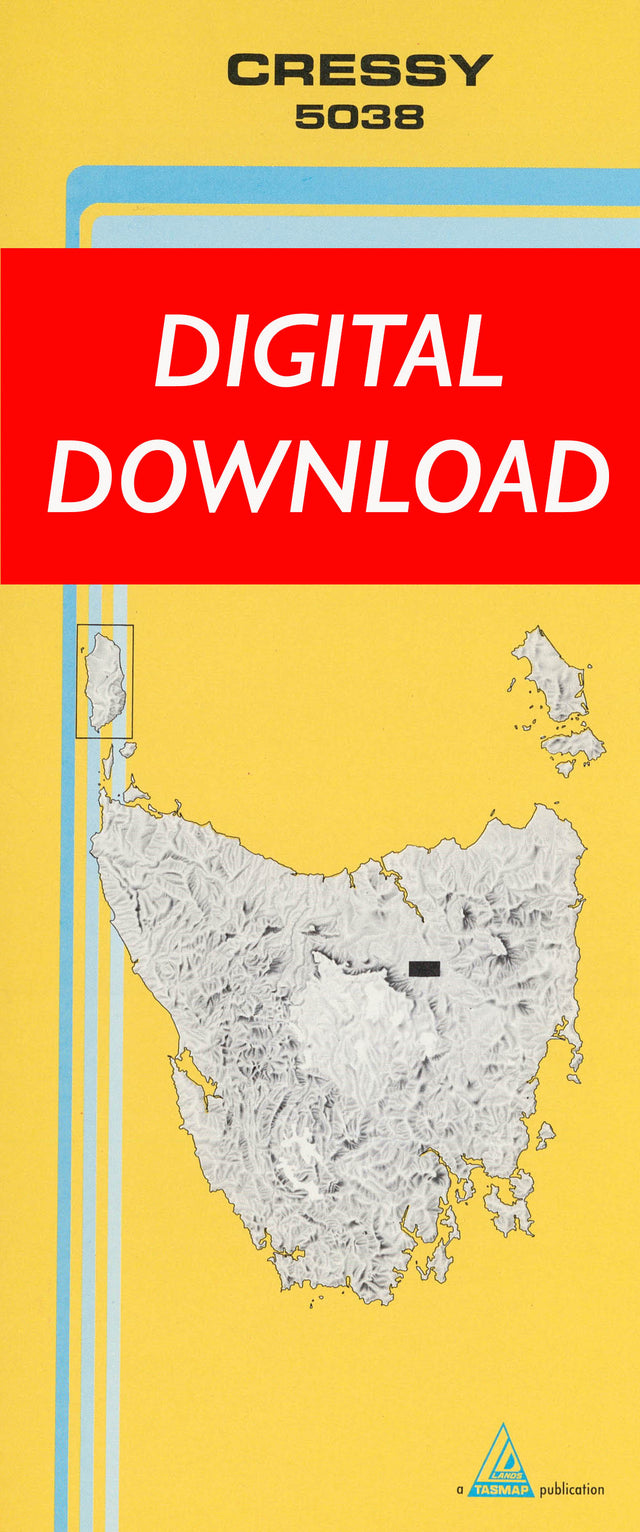 Cover of digital Cressy 5038 1:25 000 map