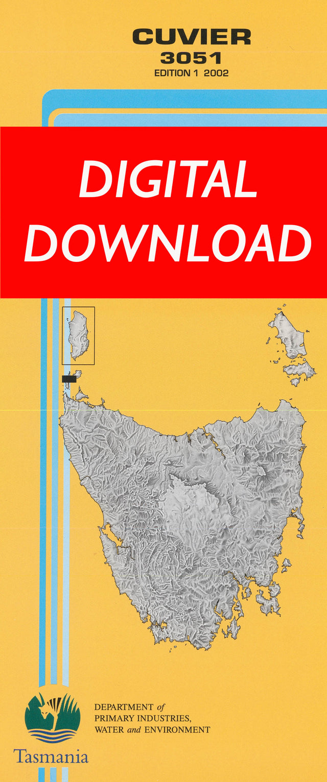 Cover of digital Cuvier 3051 1:25 000 map