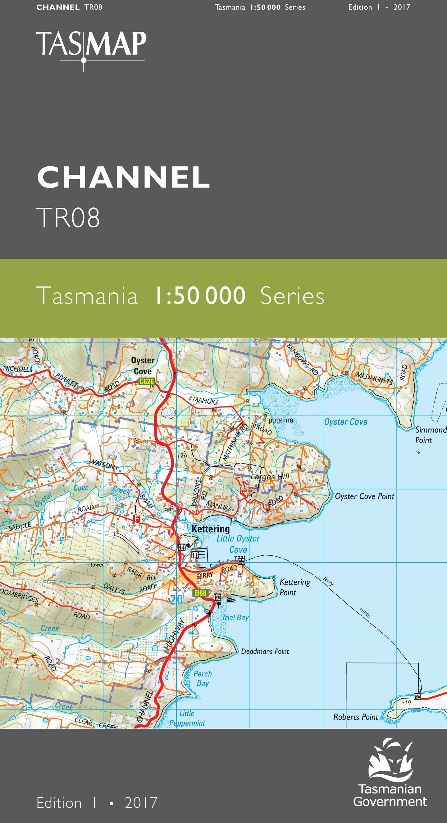Cover of Channel TR08 1:50 000 Series map