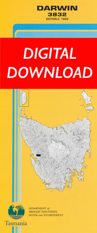 Cover of digital Darwin 3832 1:25 000 map