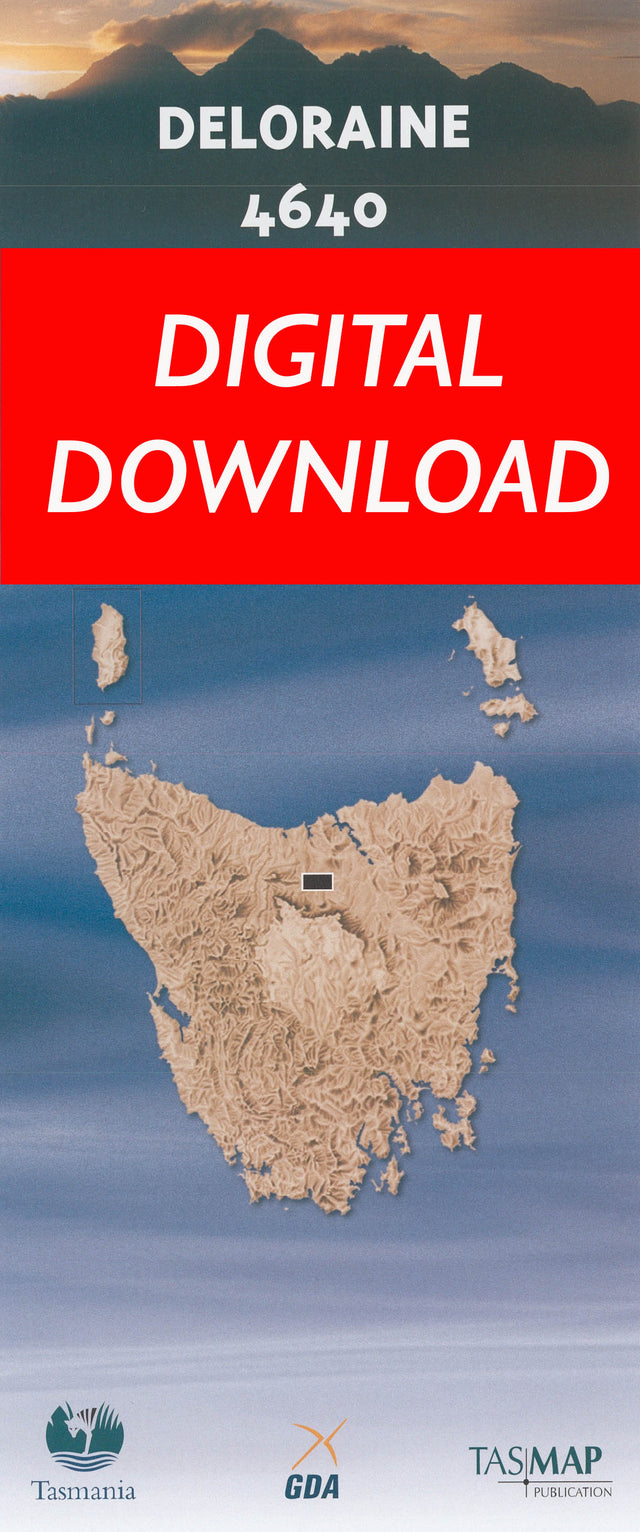 Cover of digital Deloraine 4640 1:25 000 map