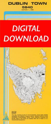 Cover of digital Dublin Town 5840 1:25 000 map