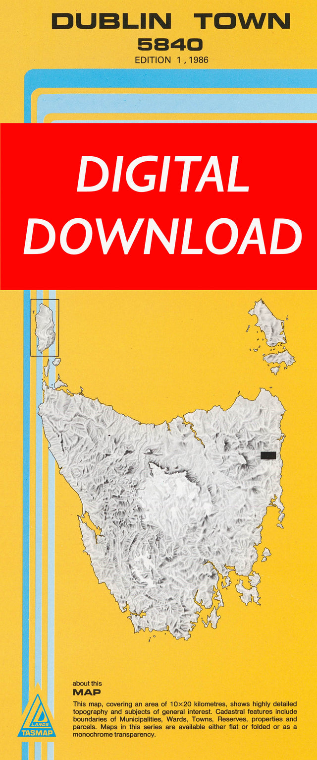 Cover of digital Dublin Town 5840 1:25 000 map