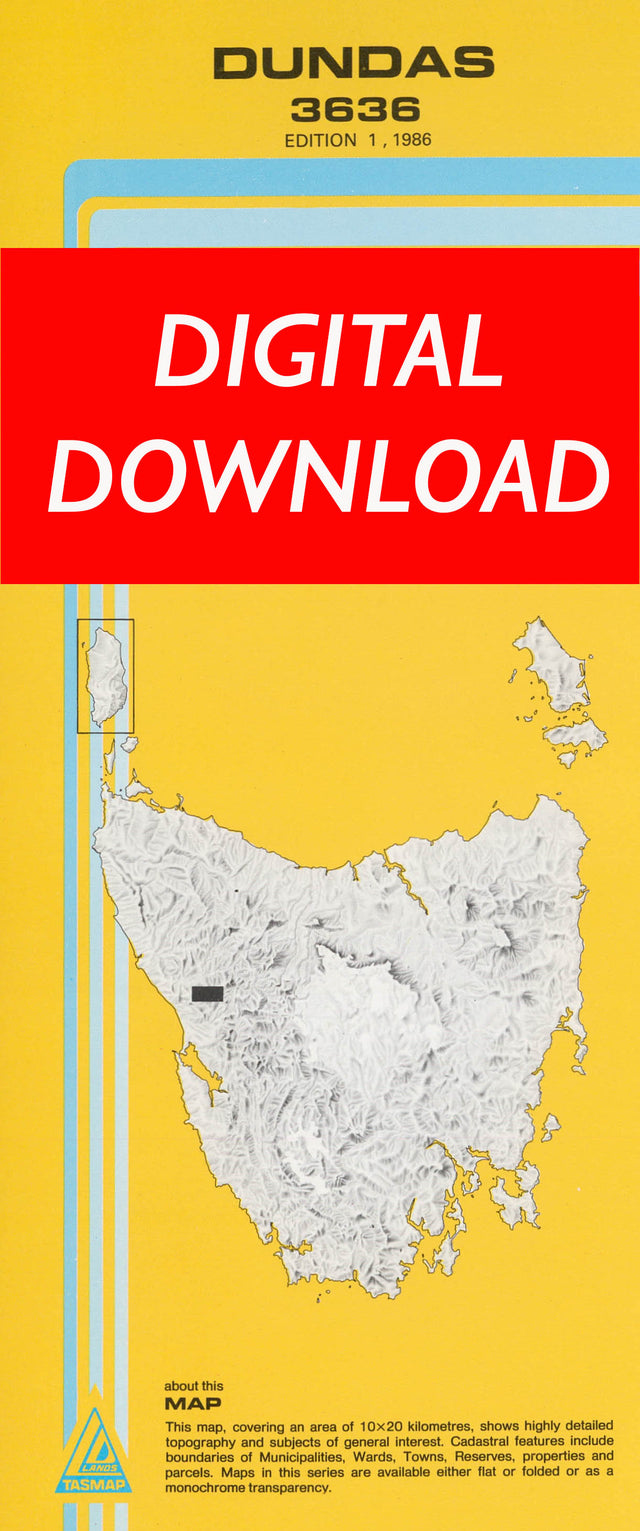 Cover of digital Dundas 3636 1:25 000 map