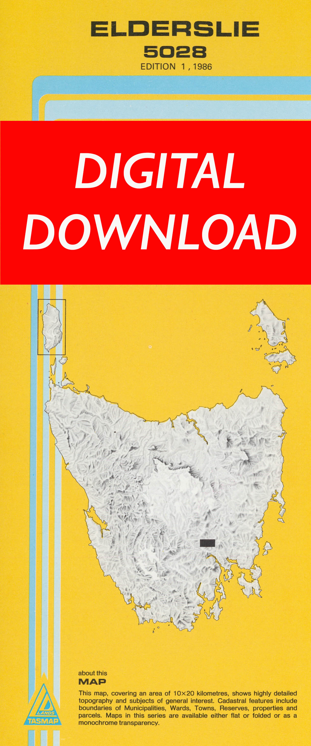 Cover of digital Elderslie 5028 1:25 000 map