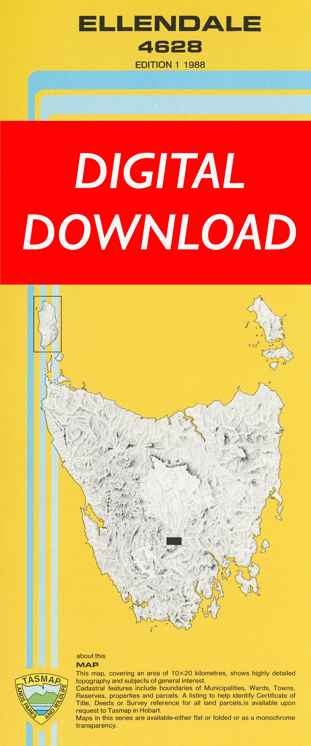 Cover of digital Ellendale 4628 1:25 000 map