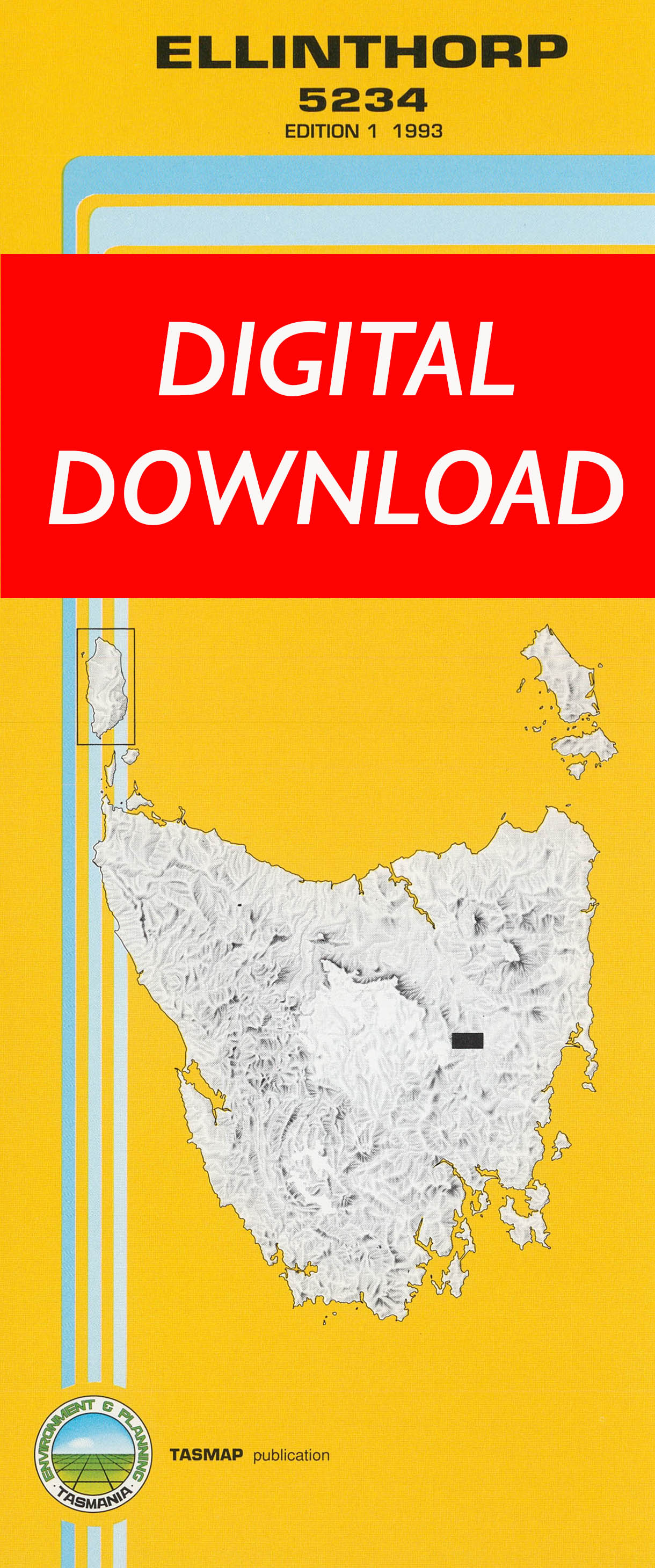 Cover of digital Ellinthorp 5234 1:25 000 map