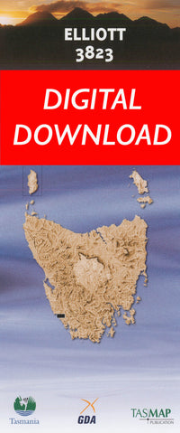 Cover of digital Elliott 3823 1:25 000 map