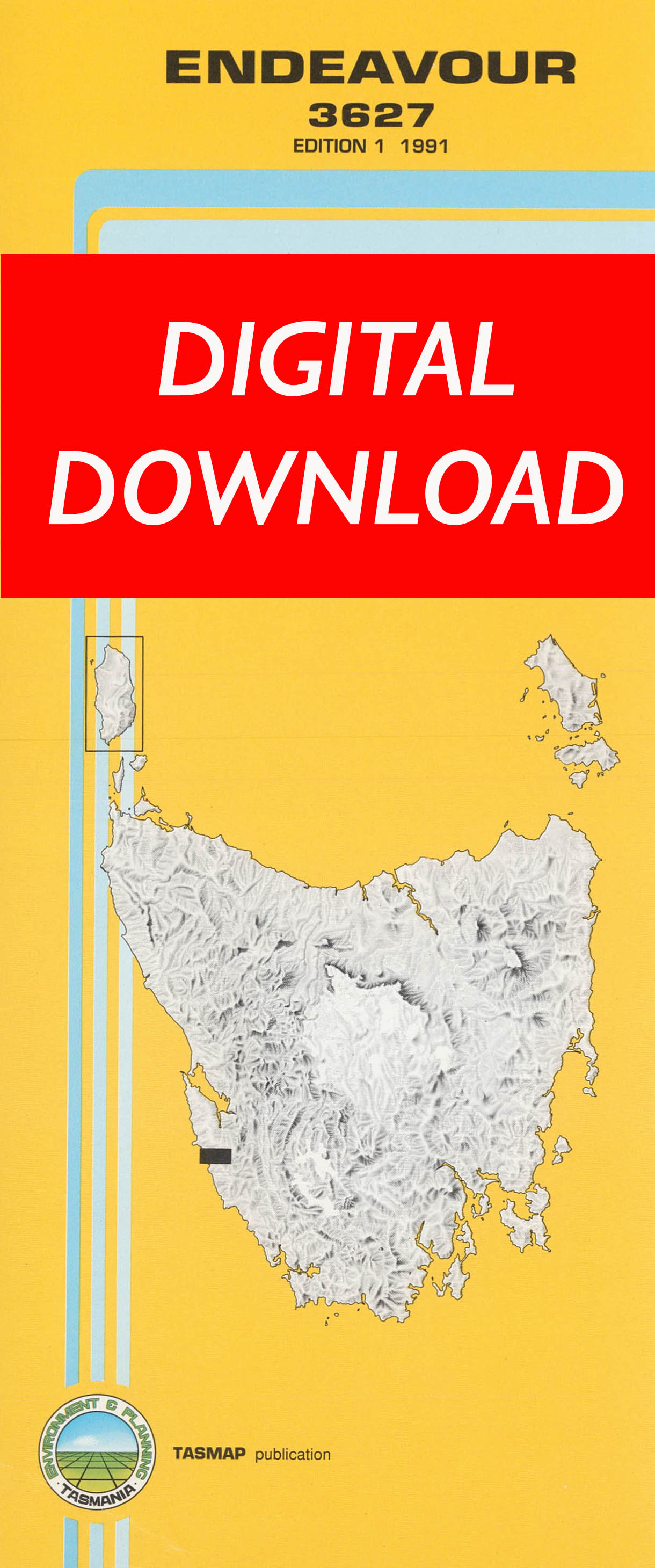 Cover of digital Endeavour 3627 1:25 000 map