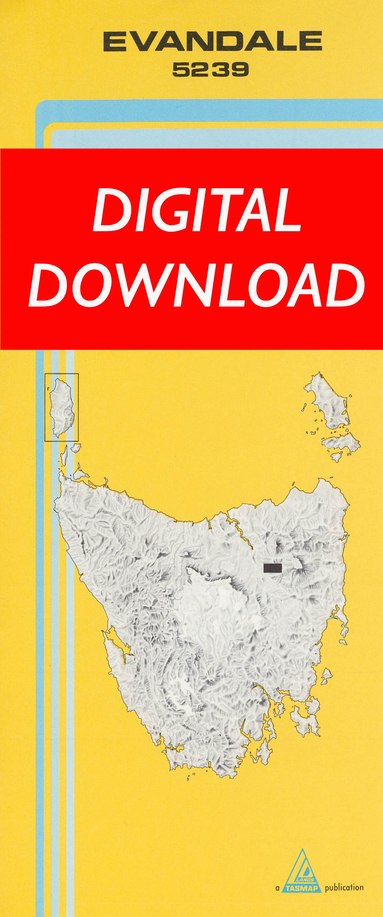 Cover of digital Evandale 5239 1:25 000 map