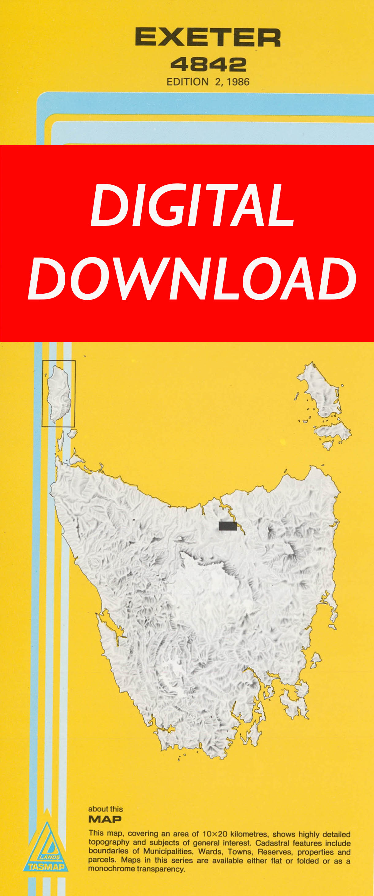 Cover of digital Exeter 4842 1:25 000 map