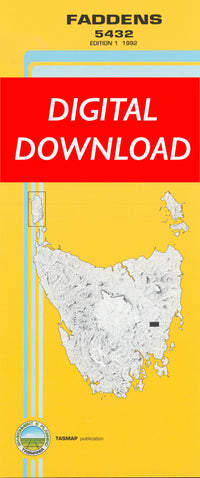 Cover of digital Faddens 5432 1:25 000 map
