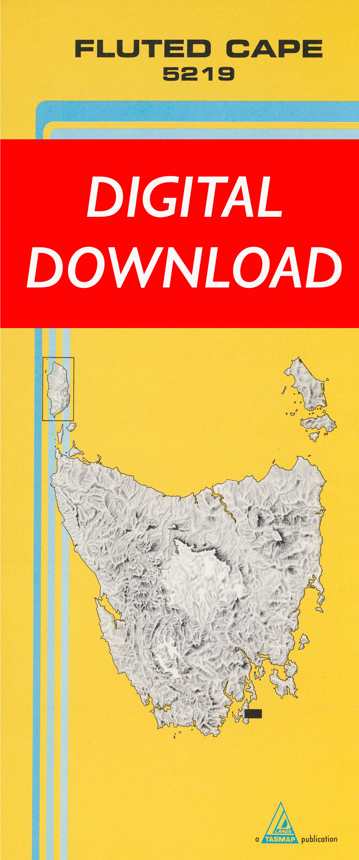 Cover of digital Fluted Cape 5219 1:25 000 map