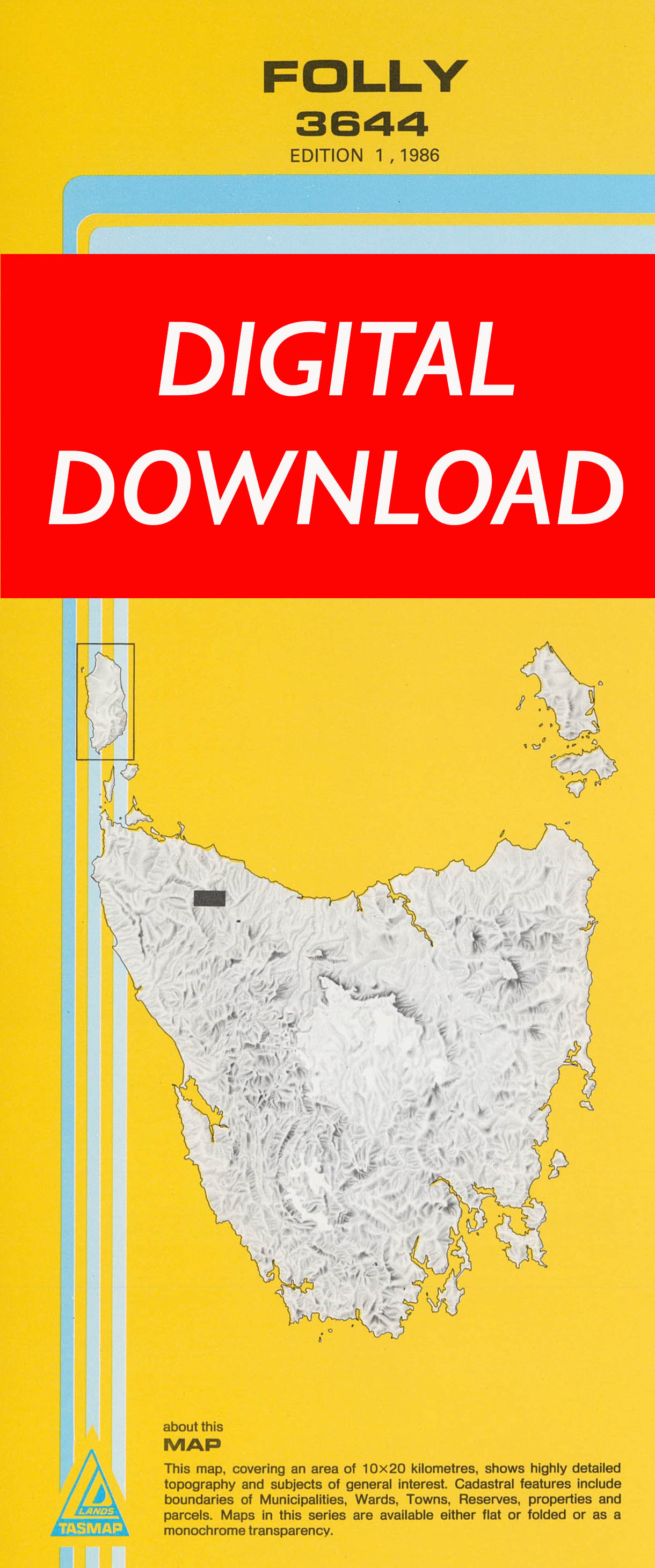 Cover of digital Folly 3644 1:25 000 map