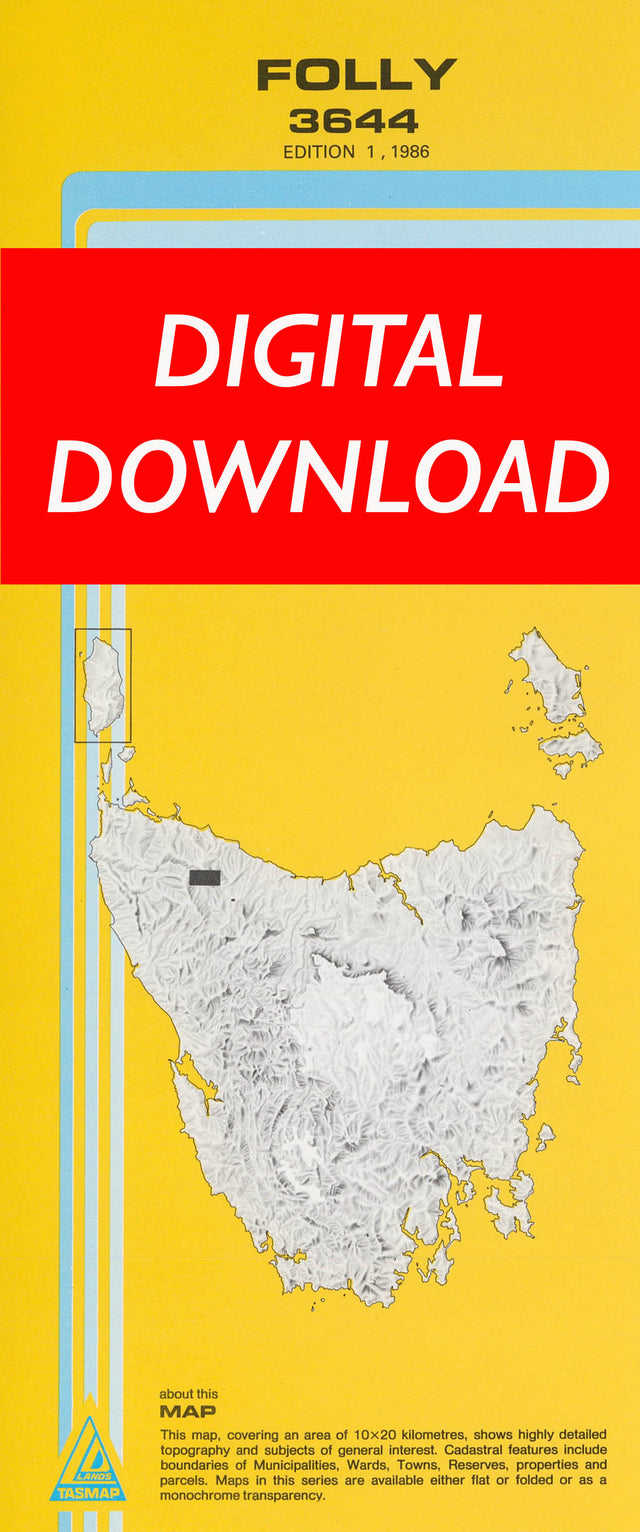 Cover of digital Folly 3644 1:25 000 map