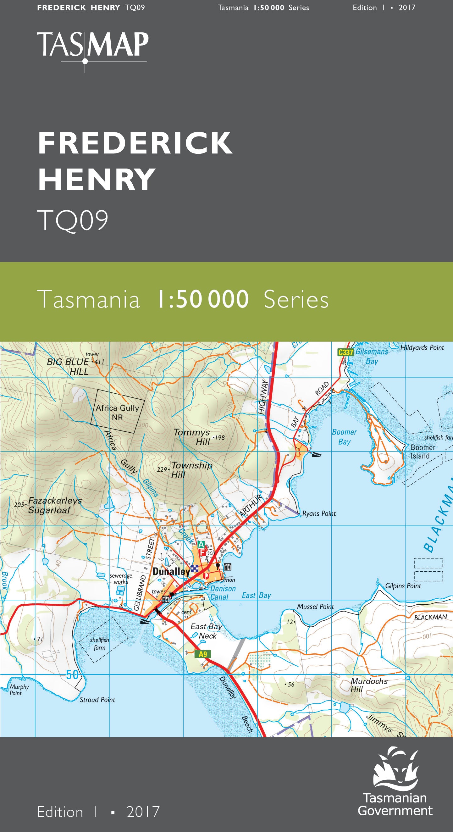 Cover of Frederick Henry TQ09 1:50 000 Series map