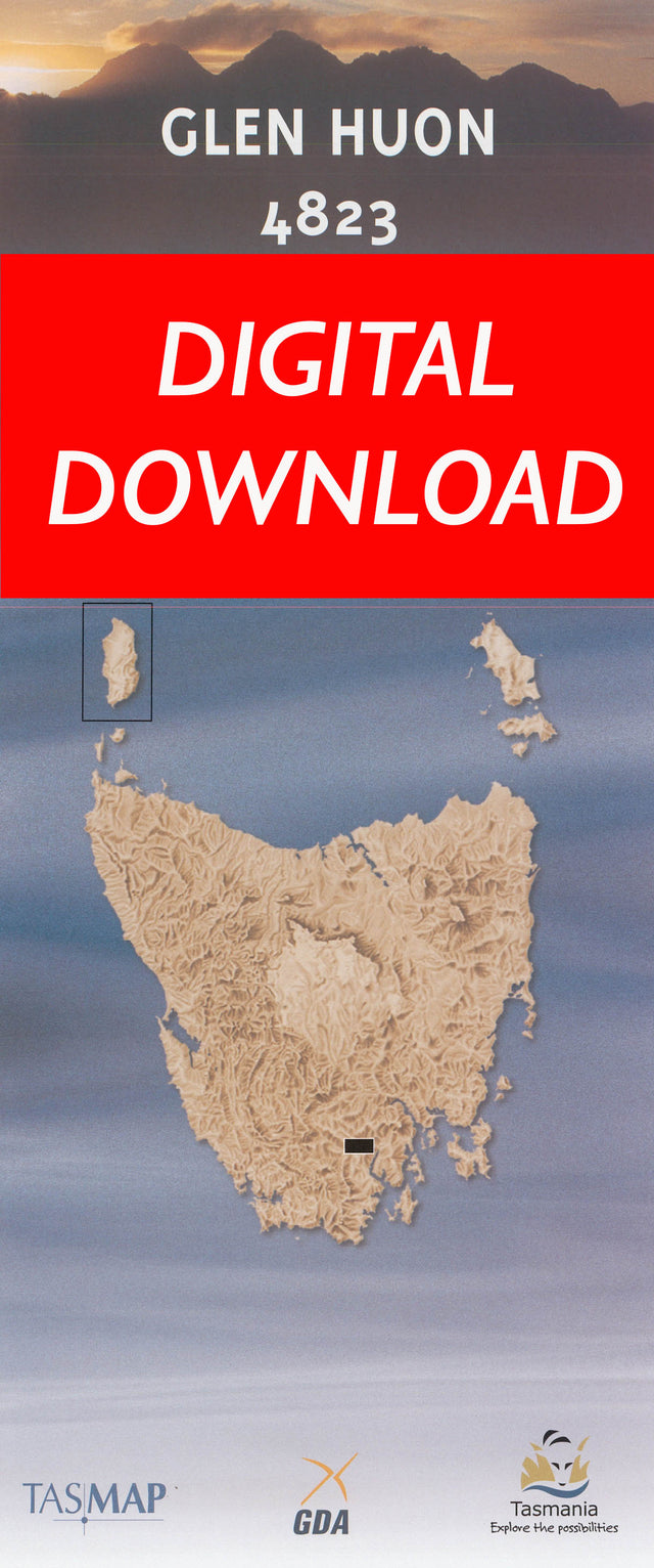Cover of digital Glen Huon 4823 1:25 000 map