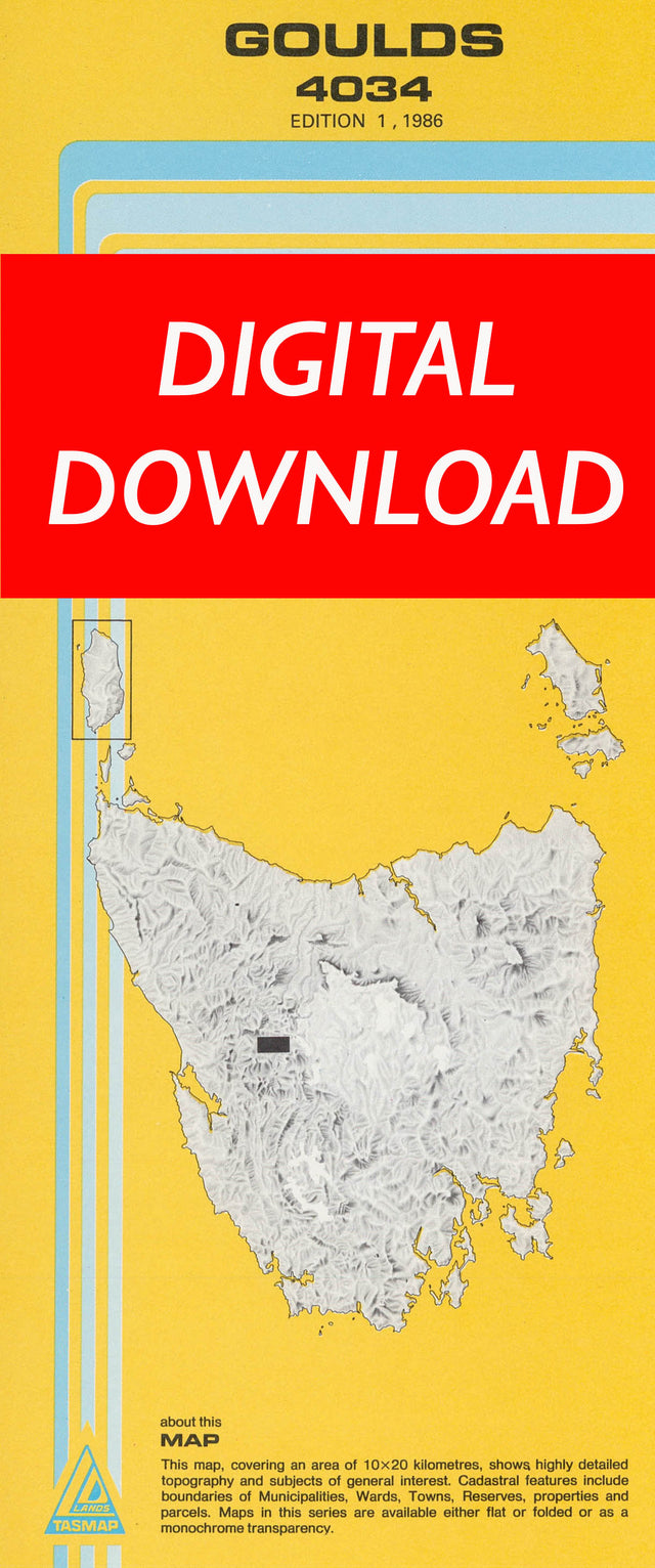 Cover of digital Goulds 4034 1:25 000 map