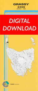 Cover of digital Grassy 2456 1:25 000 map