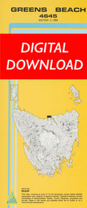 Cover of digital Greens Beach 4645  1:25 000 map