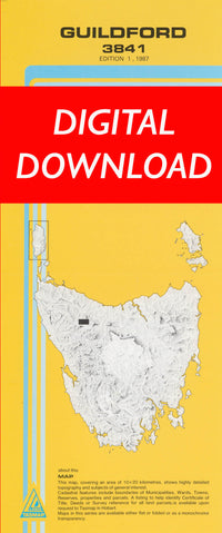 Cover of digital Guildford 3841  1:25 000 map