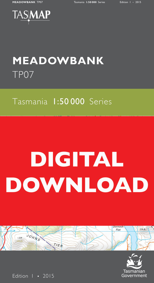 Cover of digital Meadowbank TP07 1:50 000 Series map