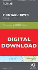 Cover of digital Montagu River TH03 1:50 000 Series map