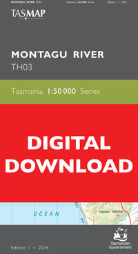 Cover of digital Montagu River TH03 1:50 000 Series map