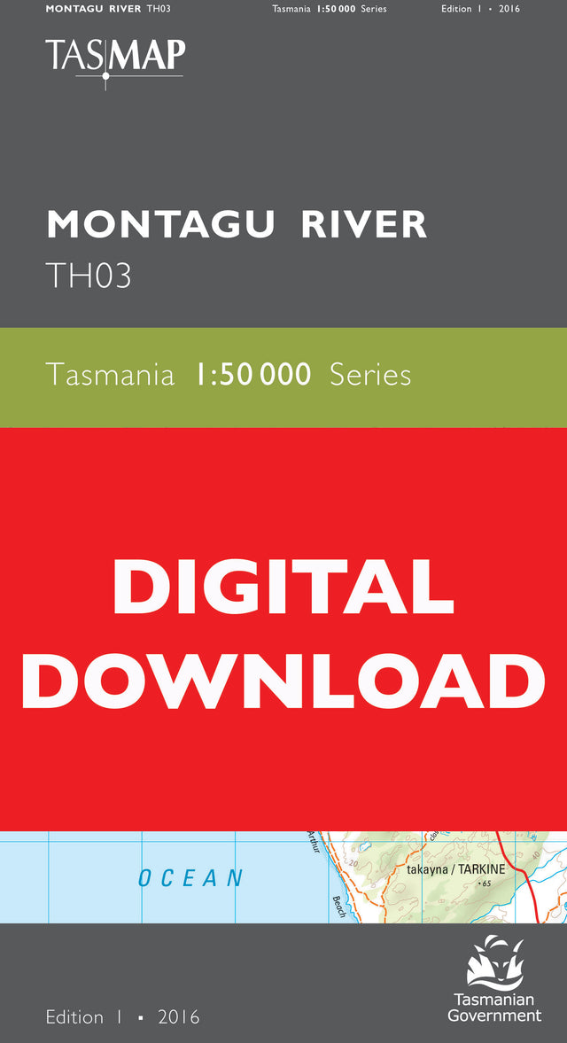 Cover of digital Montagu River TH03 1:50 000 Series map