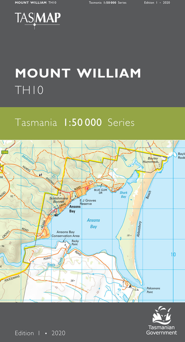 Cover of Mount William TH10 1:50 000 Series map