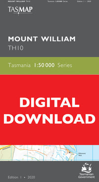 Cover of digital Mount William TH10 1:50 000 Series map