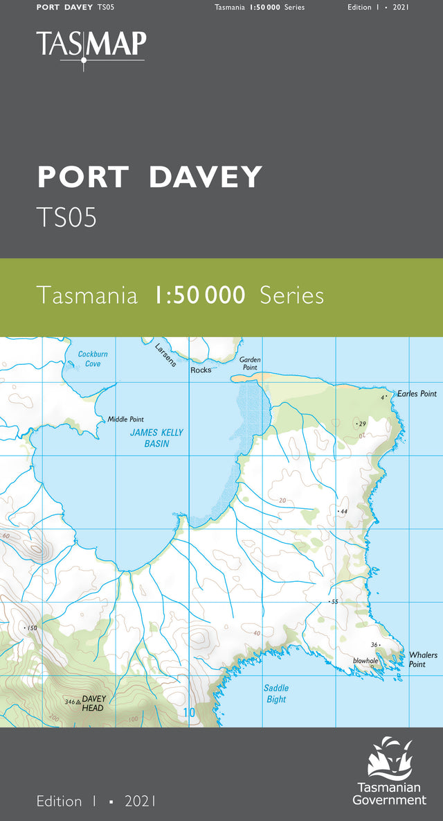 Cover of Port Davey TS05 1:50 000 Series map