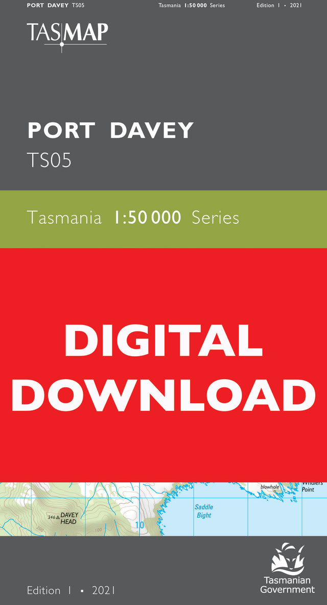 Cover of digitalPort Davey TS05 1:50 000 Series map