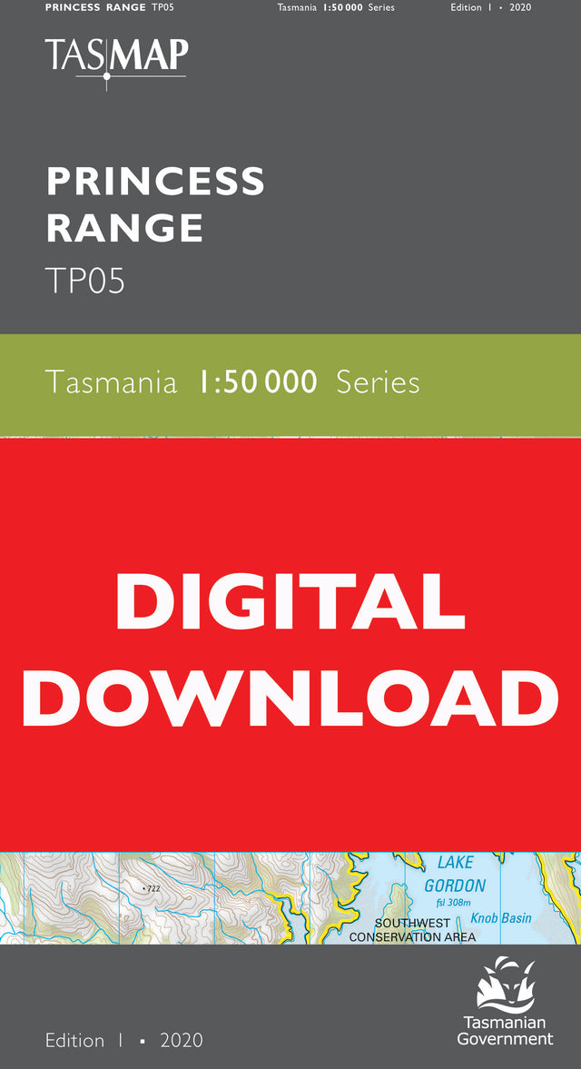 Cover of digital Princess Range TP05 1:50 000 Series map