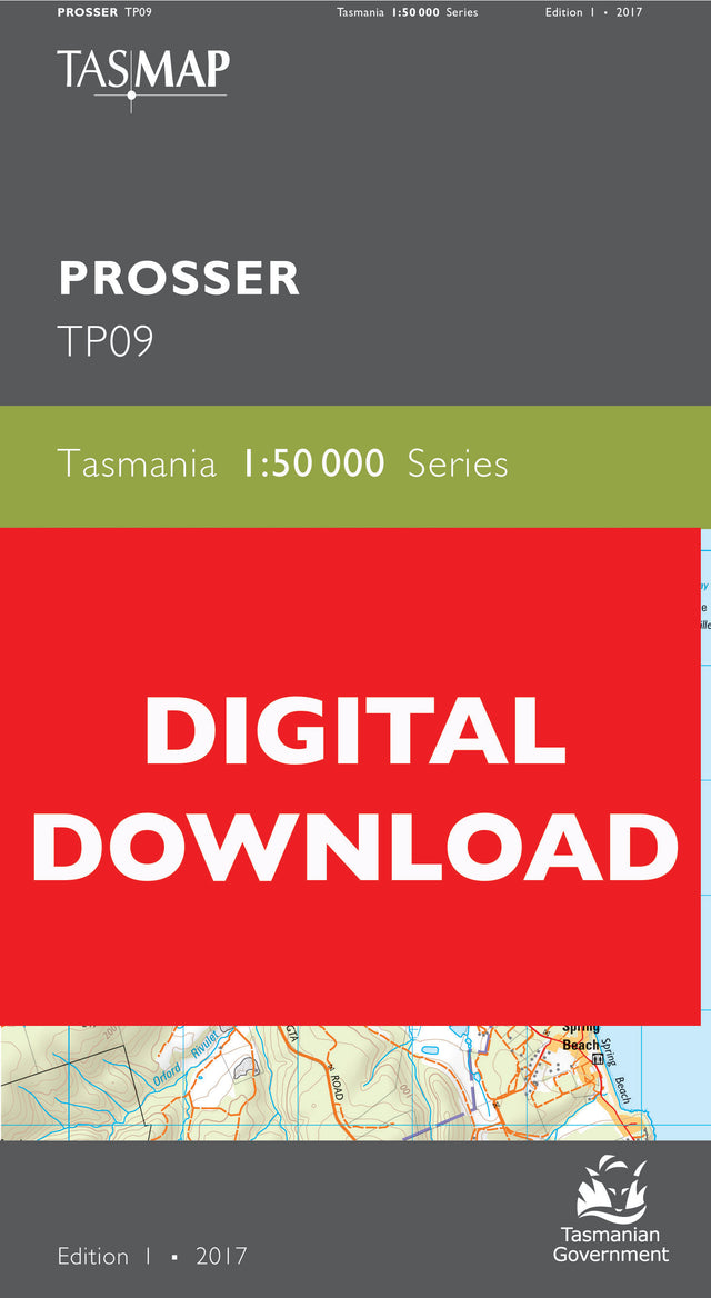 Cover of digital Prosser TP09 1:50 000 Series map