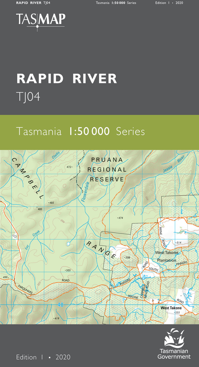 Cover of Rapid River TJ04 1:50 000 Series map
