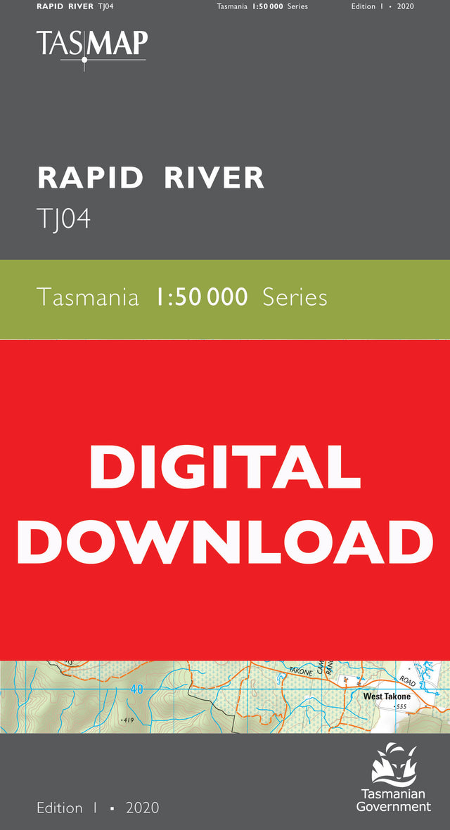 Cover of digital Rapid River TJ04 1:50 000 Series map
