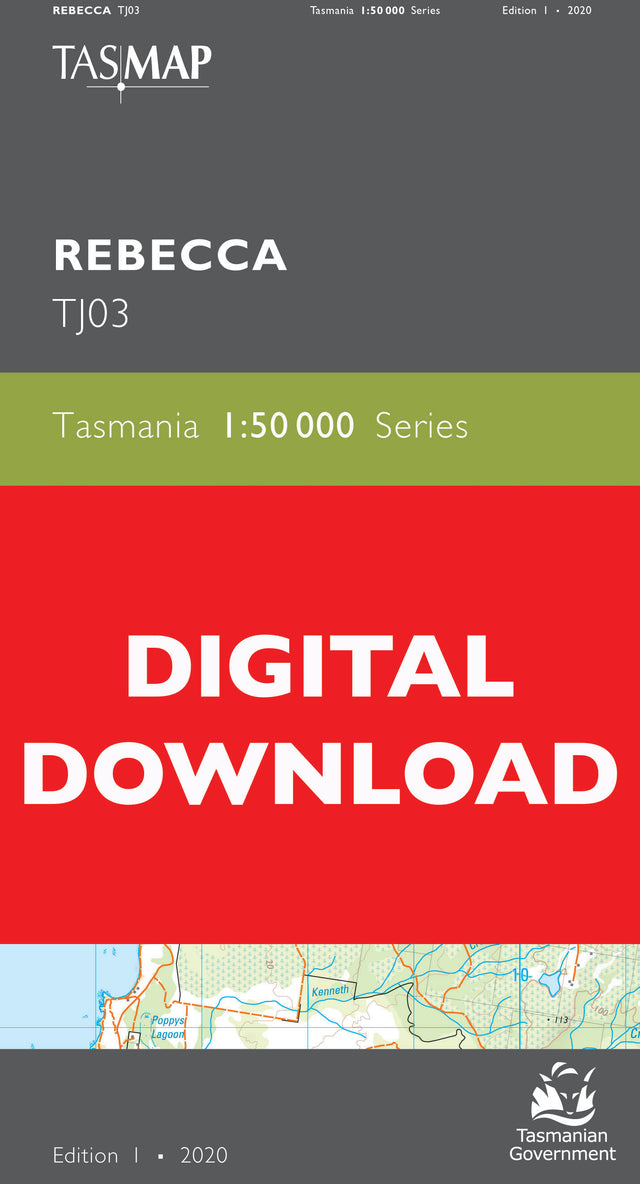 Cover of digital Rebecca TJ03 1:50 000 Series map